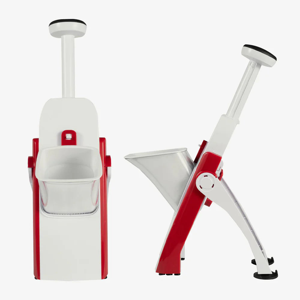Mandolina Samurai A Pressione Originale 4 in 1, Tagliaverdure 4 in 1, Affettatrice Professionale, Tritatutto Da Cuinca, Multifunzione