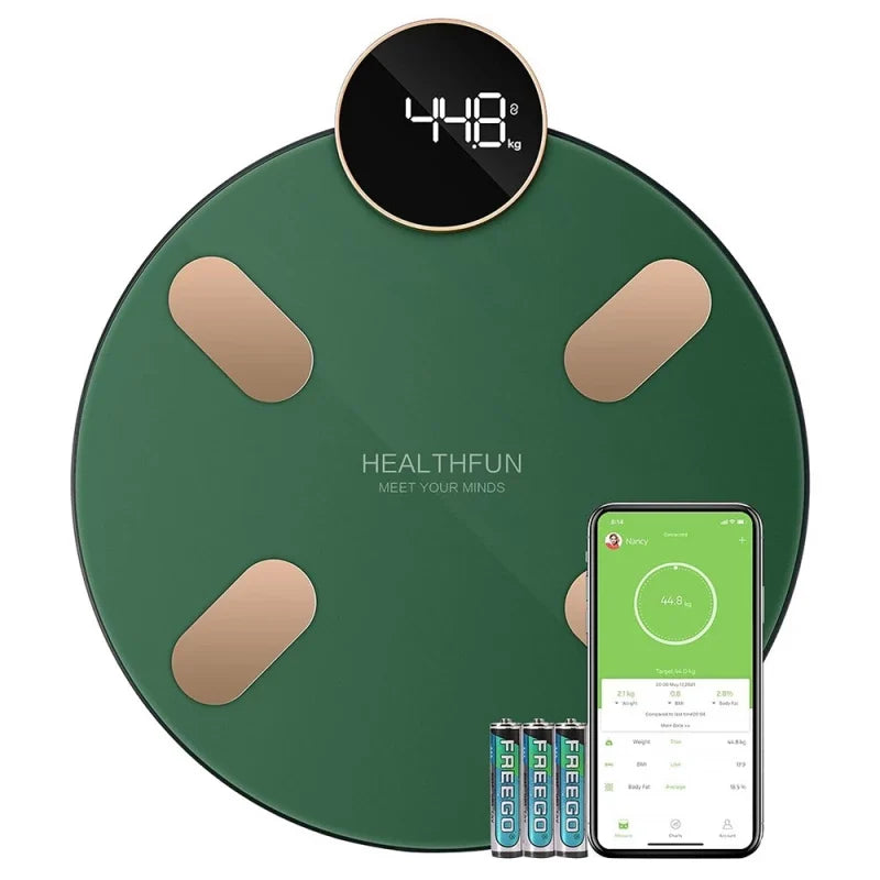 Bilancia Smart Healthfun Elettronica Personale Bluetooth Body Fat - Precisione e Affidabilità!