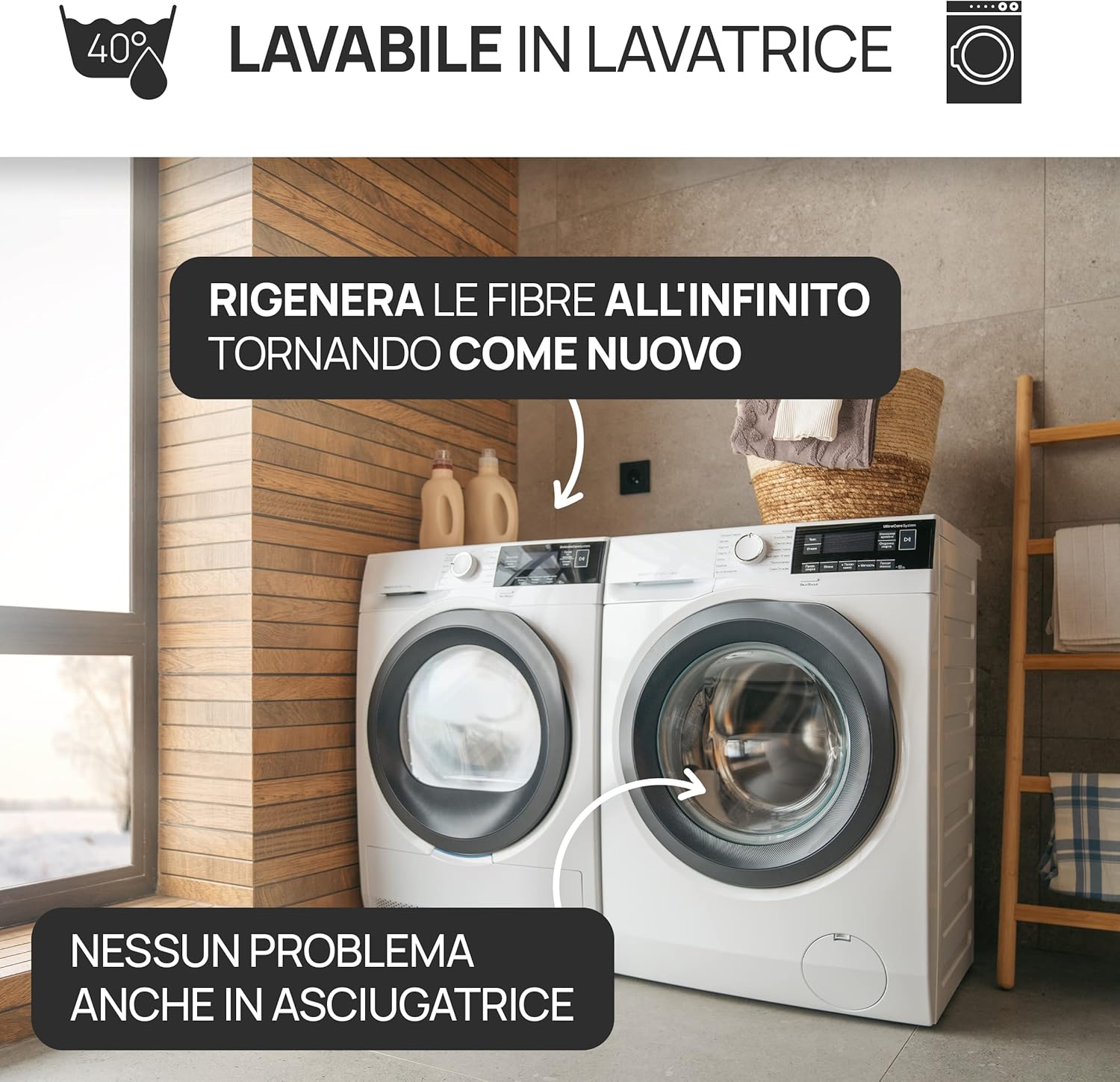 Tappeto Magico® - L'Originale zerbino per Interno ed Esterno, Antiscivolo Lavabile In Lavatrice, Ultra Assorbente Tappeto, Tappetini Per Il Bagno, Cucina, Casa - Made In Italy