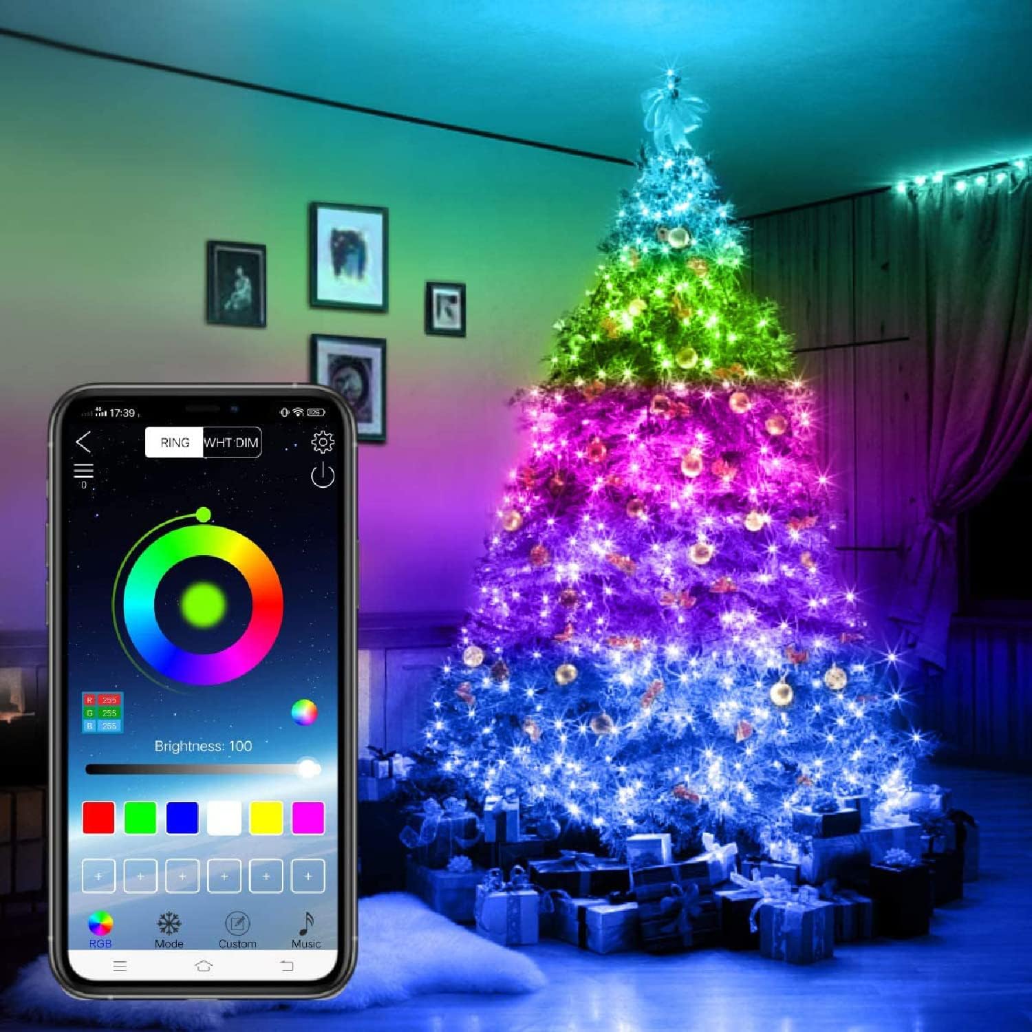 Luci Led Albero di Natale 5 - 10 - 20 metri, Luci Led Camera Da Letto Tik Tok, Led Stanza Gaming
