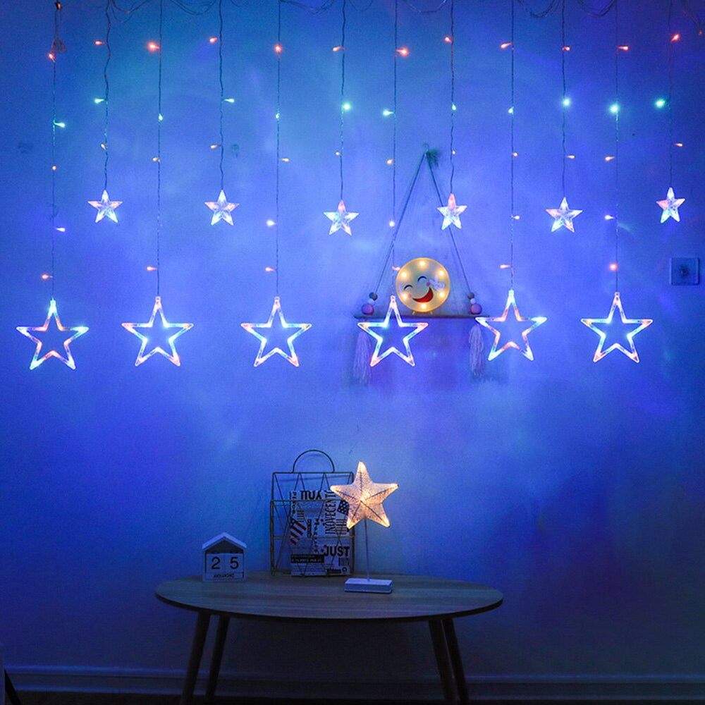 Luci di natale Stelle, Cascata luci di natale,