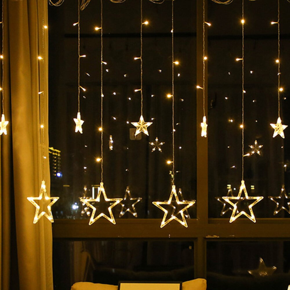 Luci di natale Stelle, Cascata luci di natale,