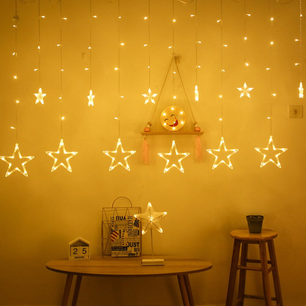 Luci di natale Stelle, Cascata luci di natale,