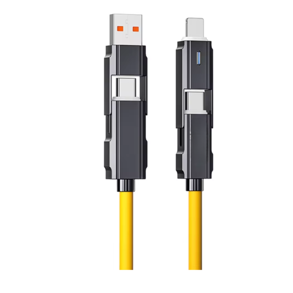 (2Pezzi) Cavo Universale 4 in 1 – Compatibile USB-C / Lightning / USB-A