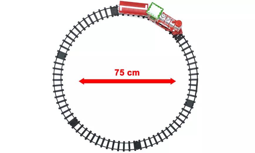 Treno albero di natale, gioco babbo natale, trenino di natale per albero