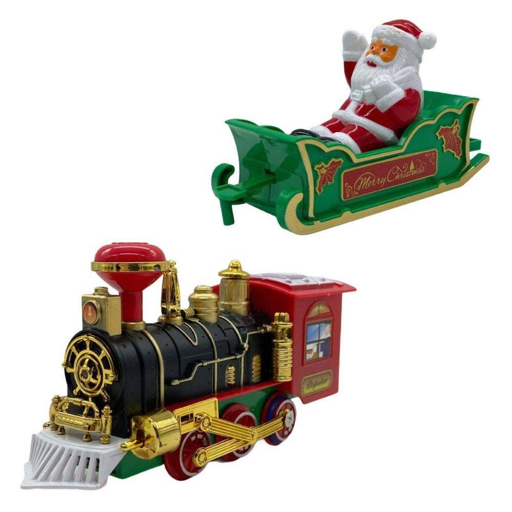Trenino albero di natale, trenino di babbo natale