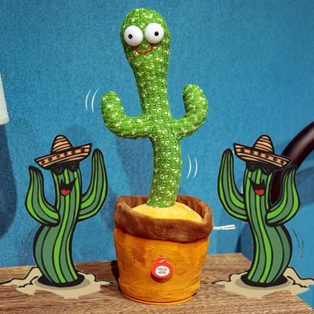 (2 Pezzi) Cactus Ballerino a ritmo di musica e ripete