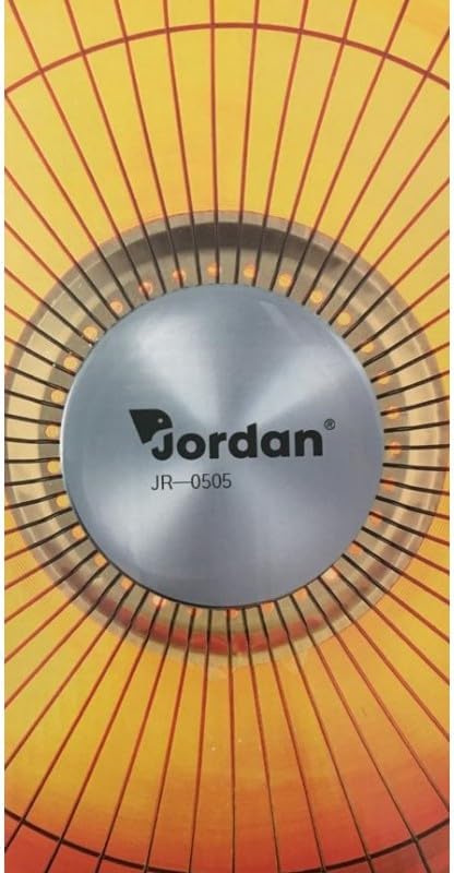 Stufa a parabola Elettrica Oscillante 1000W diam.40cm, Stufa Carbonio 2 Livelli di Potenza (500/1000W), Maniglia, Inclinabile, Timer, Sistema Anti Ribaltamento, Colore bianco