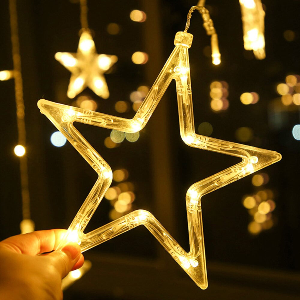Luci di natale Stelle, Cascata luci di natale,